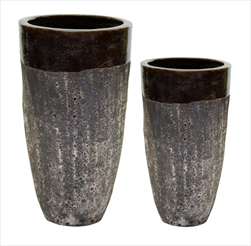 Antique 2Tone Round High Vulcano S2 D30/46H65/90 - velkoobchod, dovoz květin, řezané květiny Brno