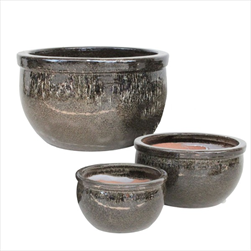 Obal glazed Bavaria Falling brown S3 D26/47H17/28 - velkoobchod, dovoz květin, řezané květiny Brno