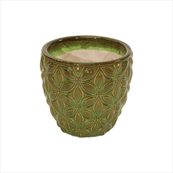 Vida Egg Pot Green D19.5H18.5 - velkoobchod, dovoz květin, řezané květiny Brno