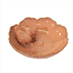 Village BirdBath Flower Marsala D23H6 - velkoobchod, dovoz květin, řezané květiny Brno