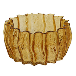 Miska sklo Callas D23H11 Amber - velkoobchod, dovoz květin, řezané květiny Brno