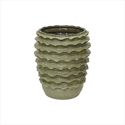 Váza Boheme Wave Moss green D42H50 - velkoobchod, dovoz květin, řezané květiny Brno