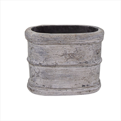 Obal Paco Oval Old Grey L38W21H30 - velkoobchod, dovoz květin, řezané květiny Brno