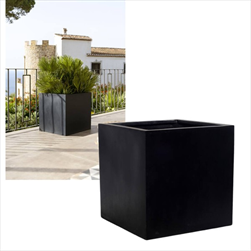 Obal Block S black 30 x 30 x 30 cm - velkoobchod, dovoz květin, řezané květiny Brno