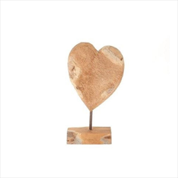 Srdce teak 20 x 15 cm natural - velkoobchod, dovoz květin, řezané květiny Brno