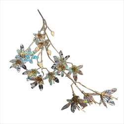 Pohanka umělá 92 cm stříbrná holografická - velkoobchod, dovoz květin, řezané květiny Brno