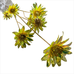 Cosmea umělá 87 cm žlutá holografická - velkoobchod, dovoz květin, řezané květiny Brno