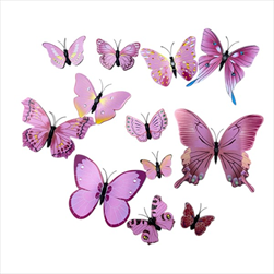 Motýl s magnetem  růžový 12 ks - velkoobchod, dovoz květin, řezané květiny Brno