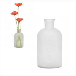 Sklo váza mléčná 20 cm - velkoobchod, dovoz květin, řezané květiny Brno