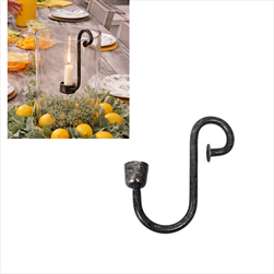 Svícen závěs Haikil kov na kónickou svíčku - velkoobchod, dovoz květin, řezané květiny Brno