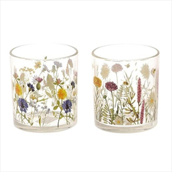 Svícen skleněný Floretta 10 x 9 cm - velkoobchod, dovoz květin, řezané květiny Brno