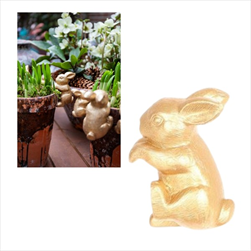 Zajíc Morsy závěs 8 x 4 x 6 cm zlatý - velkoobchod, dovoz květin, řezané květiny Brno