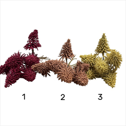 Stromeček zápich 6 ks bordo/růžový/žlutý - velkoobchod, dovoz květin, řezané květiny Brno