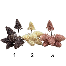 Stromeček zápich 6 ks černý/krémový/hnědý - velkoobchod, dovoz květin, řezané květiny Brno