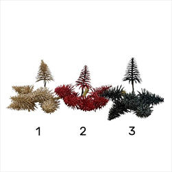 Stromeček zápich 6 ks champagne/červený/černohnědý - velkoobchod, dovoz květin, řezané květiny Brno