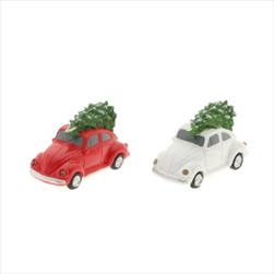 Autíčko brouček LED polyrezin 9,5 x 5 x 7 cm - 2 barvy - velkoobchod, dovoz květin, řezané květiny Brno