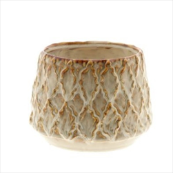 Obal keramický Zaria 16,5 x 12 cm béžový - velkoobchod, dovoz květin, řezané květiny Brno