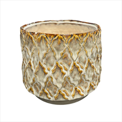 Obal kermaický Zaria 17,5 x 14,5 cm béžový - velkoobchod, dovoz květin, řezané květiny Brno