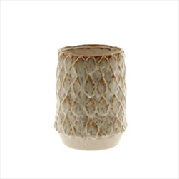 Váza keramická Zaria 16,5 x 22 cm béžová - velkoobchod, dovoz květin, řezané květiny Brno