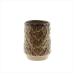 Váza keramická Zaria 16,5 x 22cm hnědá - velkoobchod, dovoz květin, řezané květiny Brno