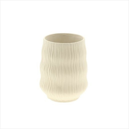 Váza Kari pr. 16/v. 20 cm krémová - velkoobchod, dovoz květin, řezané květiny Brno