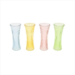 Váza skleněná Tulip pr. 10/v. 24 cm mix barev - velkoobchod, dovoz květin, řezané květiny Brno