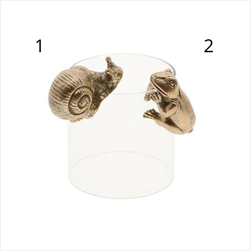 Závěs na květináč šnek/žába 7,5 cm zlatý - velkoobchod, dovoz květin, řezané květiny Brno