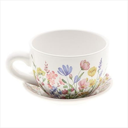 Obal šálek Fiori 23 x 19 x 12 cm zahrádka - velkoobchod, dovoz květin, řezané květiny Brno