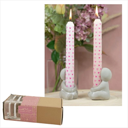 Dárkový box svícen se svíčkami - velkoobchod, dovoz květin, řezané květiny Brno