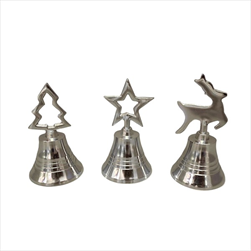 Zvonek stříbrný 3 druhy 10 x 6 cm - velkoobchod, dovoz květin, řezané květiny Brno