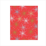 Ob papír arch 0,7x1m červený s hvězdičkami - velkoobchod, dovoz květin, řezané květiny Brno