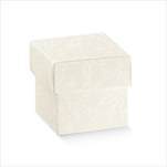 Krabička papírová 50x50x50mm Harmony bianco - velkoobchod, dovoz květin, řezané květiny Brno