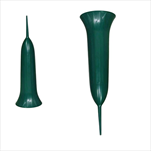 Plast váza hřbitovní 32 cm zelená - velkoobchod, dovoz květin, řezané květiny Brno