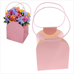 Taška Trianon 15 x 15 x 16,5 cm růžová - velkoobchod, dovoz květin, řezané květiny Brno