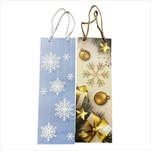 Taška vánoční 12x7,8x36cm mix - velkoobchod, dovoz květin, řezané květiny Brno