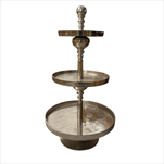 Alu etažér 3-patrový 53/96 cm stříbný - velkoobchod, dovoz květin, řezané květiny Brno