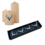 Kov přízdoba na svíčky Jelen 5 cm/4 ks - velkoobchod, dovoz květin, řezané květiny Brno