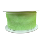 Stuha šifon ombré 40 mm/25 m zelená - velkoobchod, dovoz květin, řezané květiny Brno