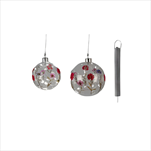 Koule sklo-sušený květ pr.10cm LED - velkoobchod, dovoz květin, řezané květiny Brno