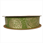 Stuha Doodle 25 mm/15 m - oliva - velkoobchod, dovoz květin, řezané květiny Brno