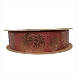 Stuha Doodle 25 mm/15 m - mocca - velkoobchod, dovoz květin, řezané květiny Brno