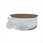 Stuha Lissabon 40 mm/ 10 m - bílá - velkoobchod, dovoz květin, řezané květiny Brno