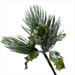 Uk větvička borovice 22cm sníh - velkoobchod, dovoz květin, řezané květiny Brno