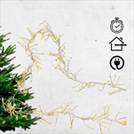 LED řetěz cluster 320LED/200 cm časovač in/outdoor - velkoobchod, dovoz květin, řezané květiny Brno