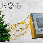 LED Micro řetěz/baterky vnitřní 20LED/100cm zlatý - velkoobchod, dovoz květin, řezané květiny Brno