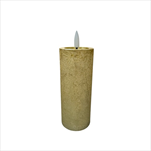 LED Svíčka baterie 10 x 5 cm zlatá - velkoobchod, dovoz květin, řezané květiny Brno