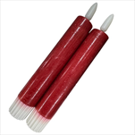 LED Svíčka baterie 2,2 x 24,5 cm/2 kusy bordó - velkoobchod, dovoz květin, řezané květiny Brno