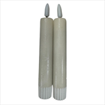 LED Svíčka baterie 2,2 x 16 cm/2 kusy bílá - velkoobchod, dovoz květin, řezané květiny Brno