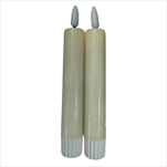 LED Svíčka baterie 2,2 x 16 cm/2 kusy krémová - velkoobchod, dovoz květin, řezané květiny Brno