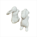 Zajíček závěs na květináč keramický 5 x 4,3 x 10,3 cm bílý - velkoobchod, dovoz květin, řezané květiny Brno